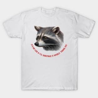 It's My Life  - Raccoon Lover Design T-Shirt